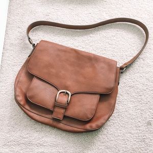 Universal Thread Brown Leather Shoulder Bag